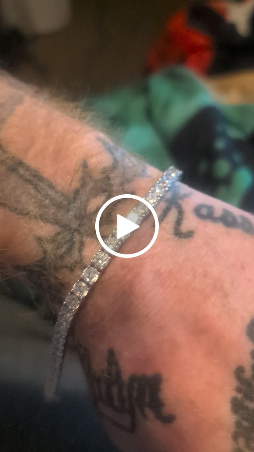 Customer video review of 5mm Tennis Bracelet -  White Gold