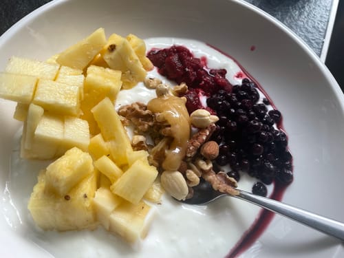 Customer photo review of Organic Traditional Greek Goat Yogurt – High Digestibility & Natural Protein (3×220g)