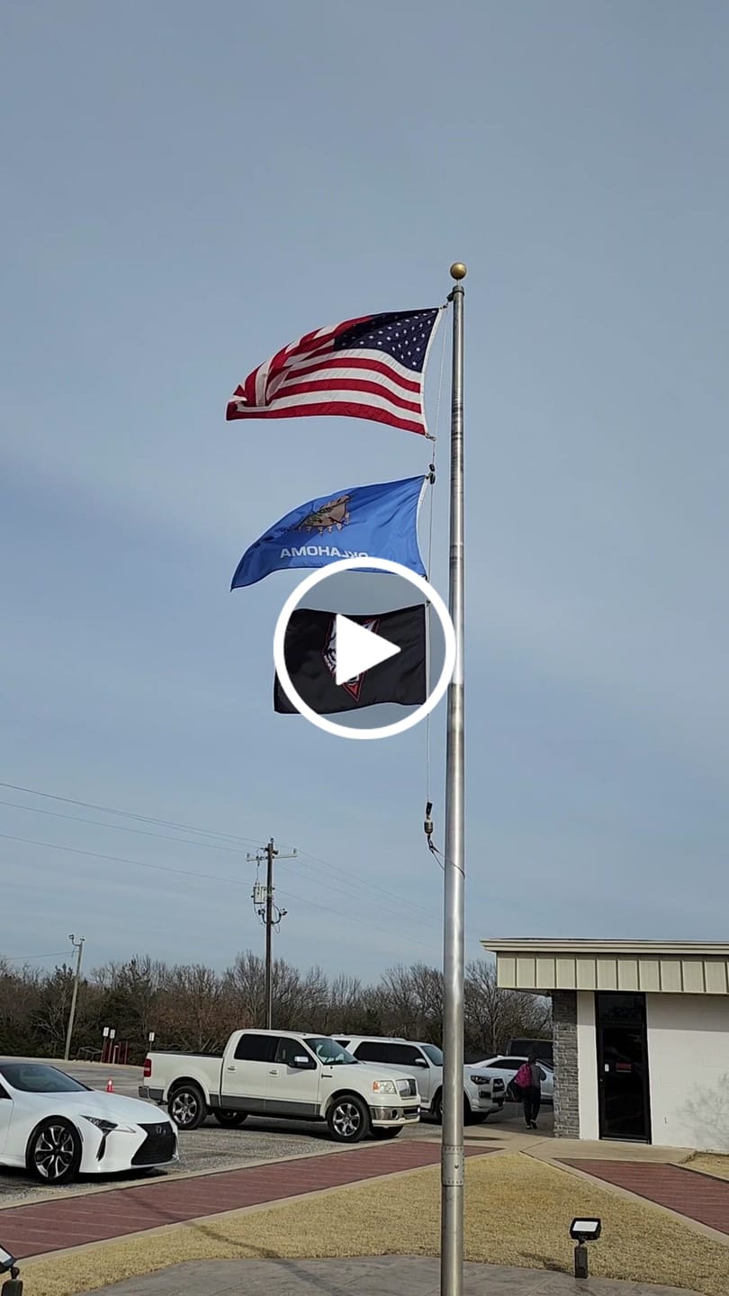 Customer video review of Rectangular Flag