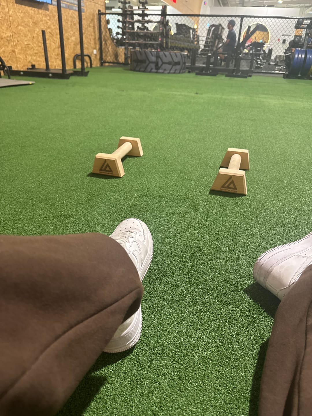 Customer photo review of Wooden Parallettes MINI