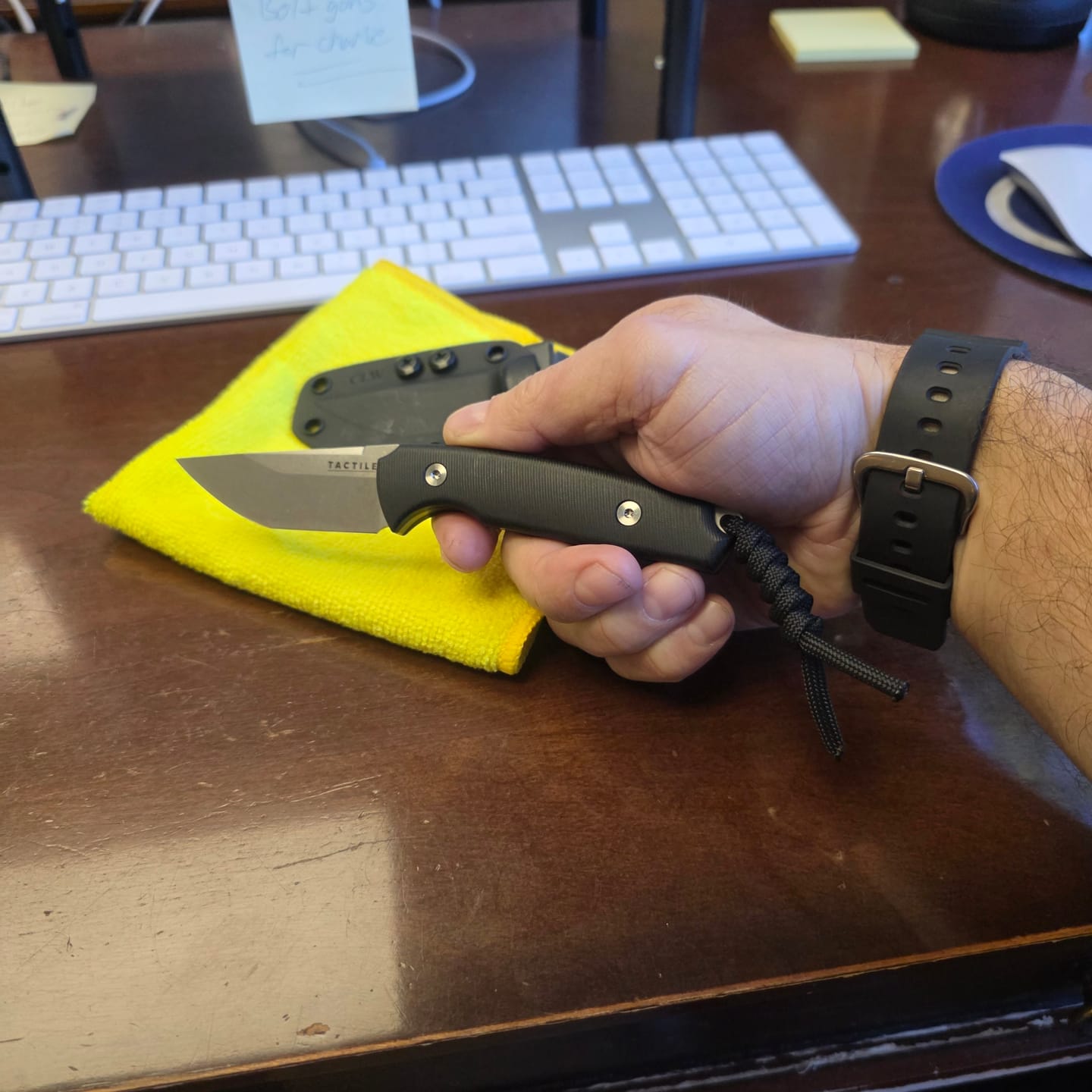 Customer photo review of Lone Star Knife Lanyard – Handmade Utility & Style