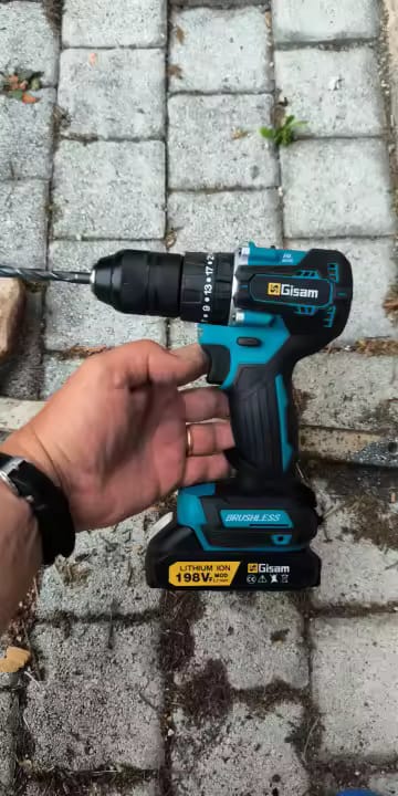 Customer photo review of Cordless Impact Drill 18V Brushless – 65Nm & 1/2" Chuck