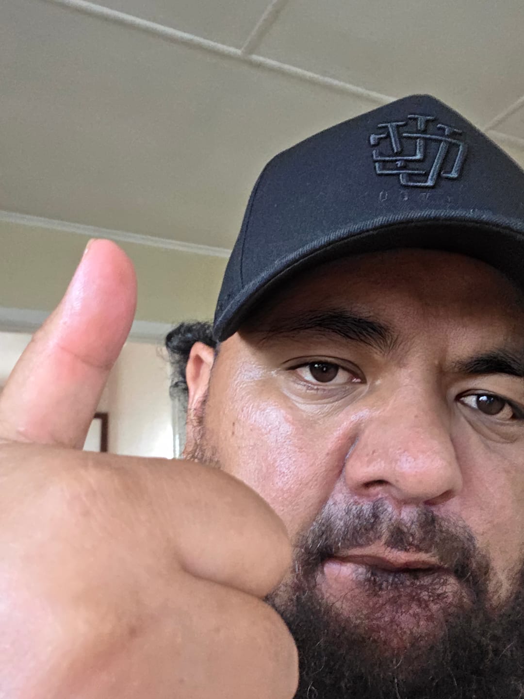 Customer photo review of ULTRA FIT Blk Blk A-Frame Snapback