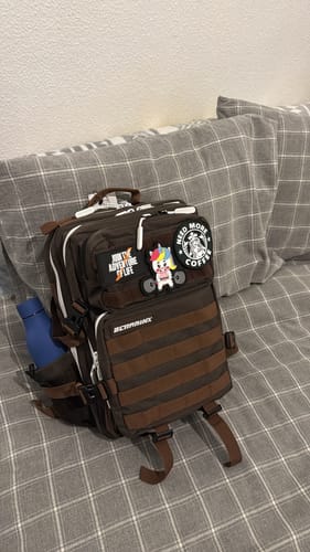 Customer photo review of Mochila Táctica 25L All In Coffee