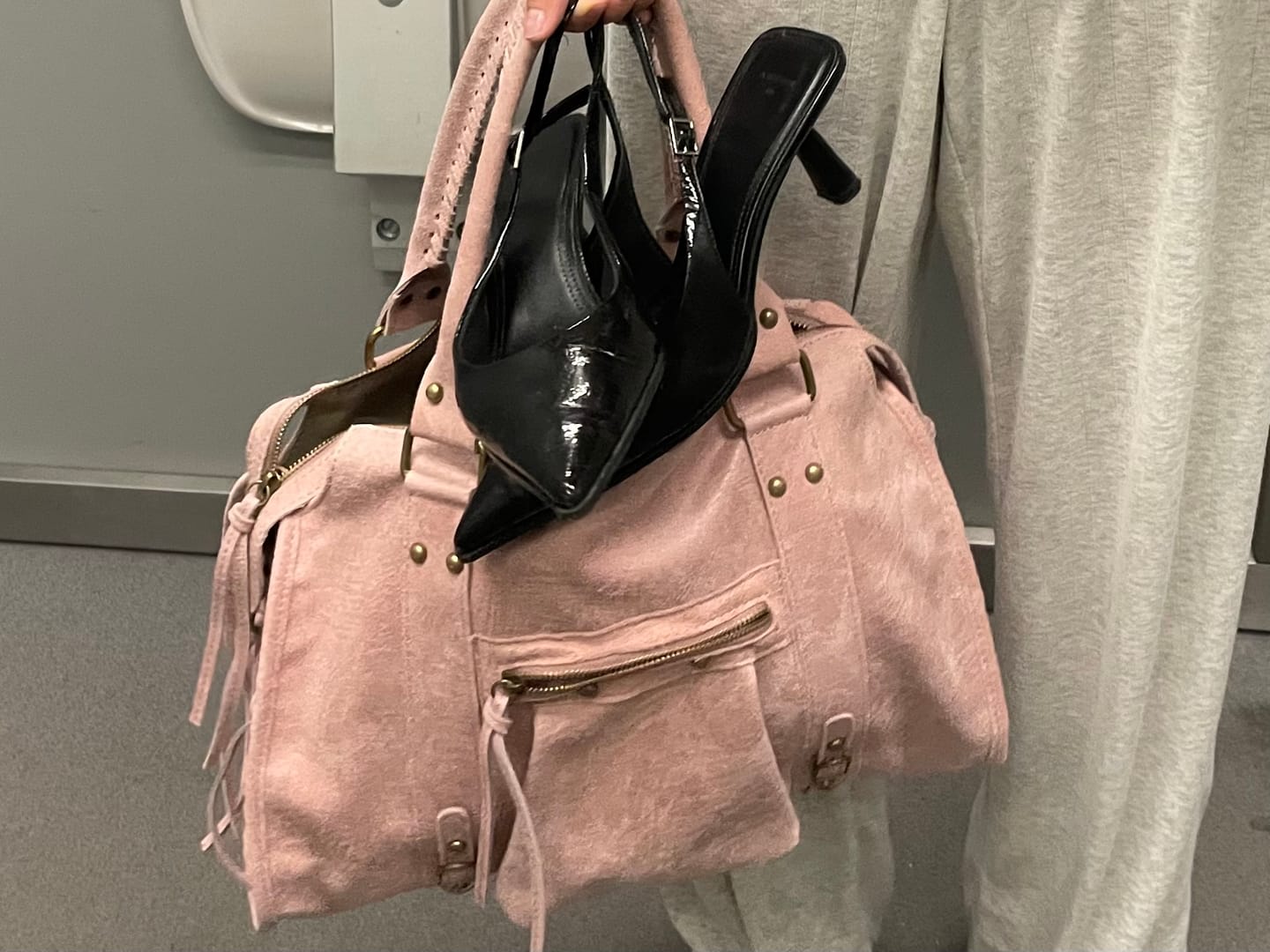 Customer photo review of It girl bag vanilla pink