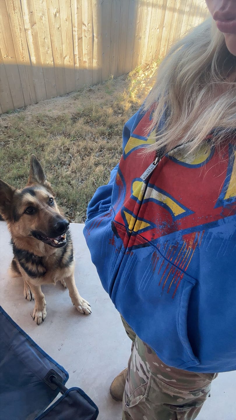 Customer photo review of 2032 - Superman Sweats