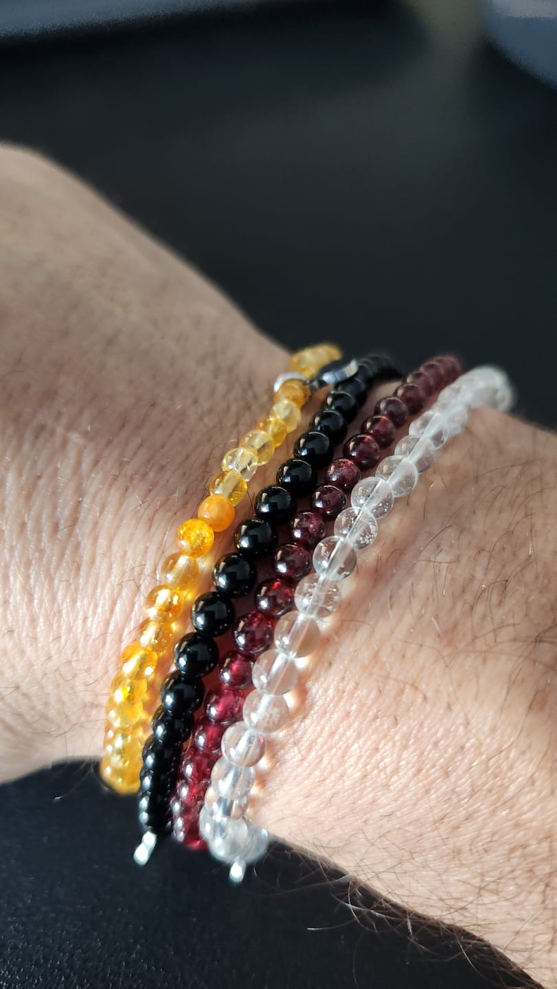 Customer photo review of Clear Quartz Bracelet Mini