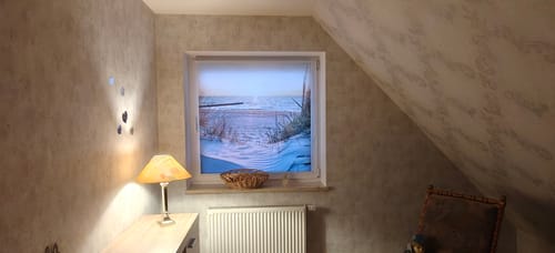 Customer photo review of Foto Rollo Klemmfix "Meer mit Sonnenuntergang"