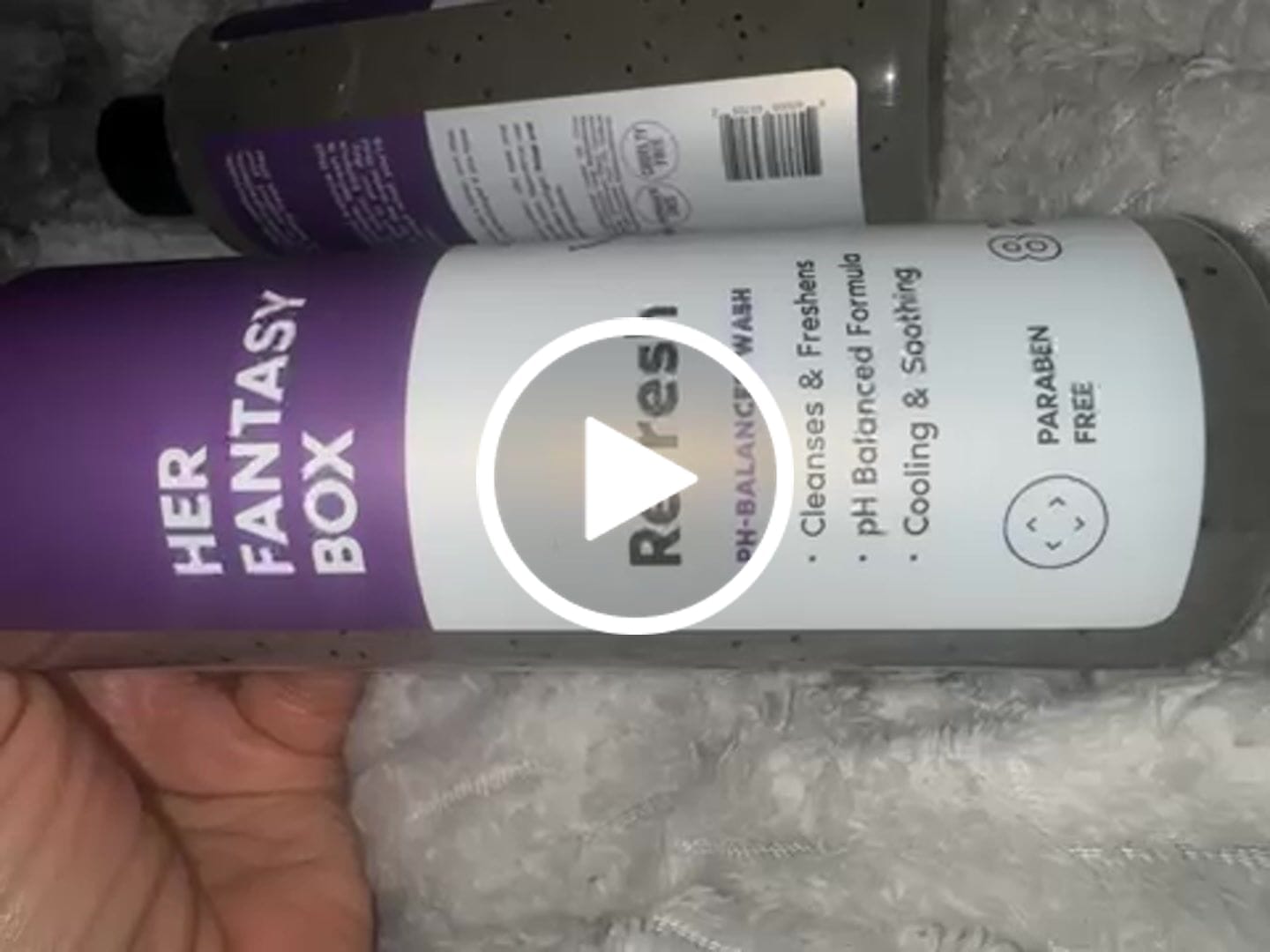 Customer video review of Refresh Plant Based Yoni Gel Wash (pH Balancing) - 3 pk