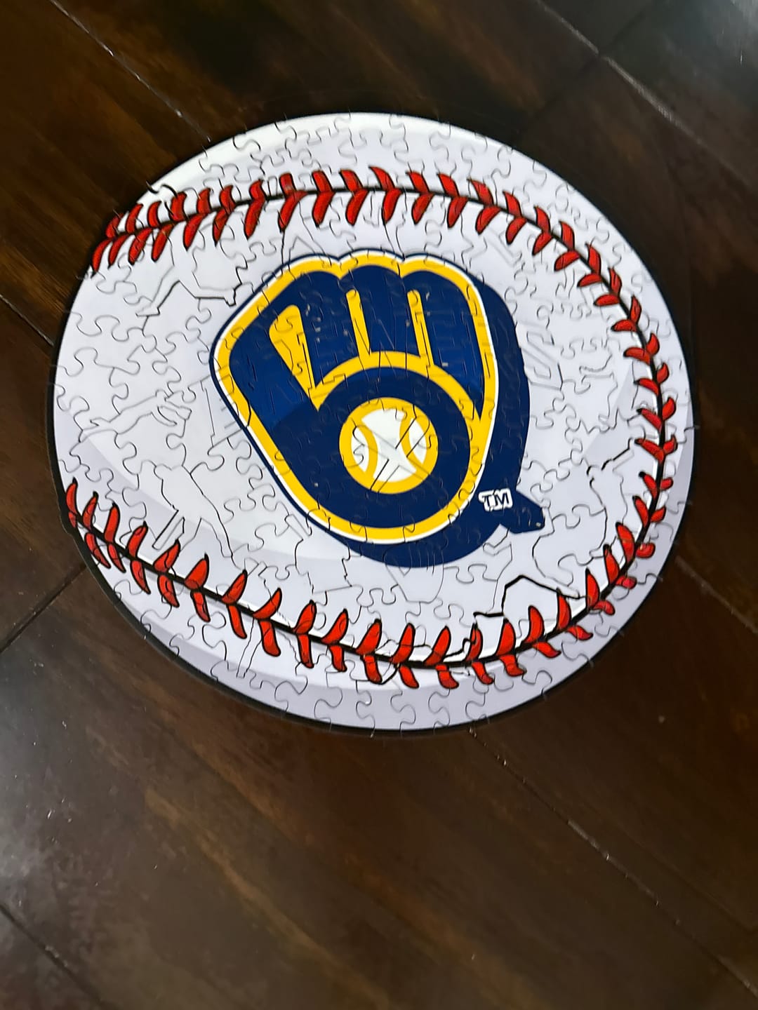 Customer photo review of Milwaukee Brewers™ - Wooden Puzzle