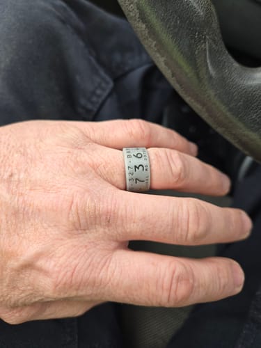 Customer photo review of Men's Silicone Duck Band Ring