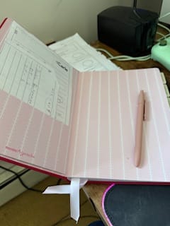 Customer photo review of Planner Pockets (2 Pack - Large)