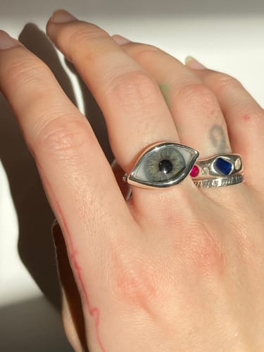 Customer photo review of Custom Dali Eye Ring