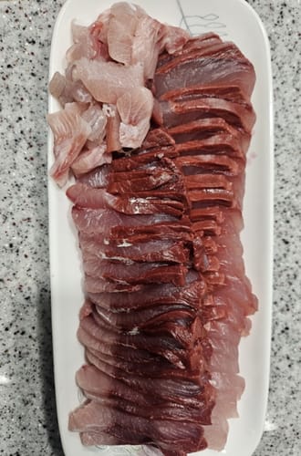 Customer photo review of [산지제철] 이번주 마지막] 프리미엄 대방어 필렛 500g｜Korean Winter Yellowtail Sashimi in SG