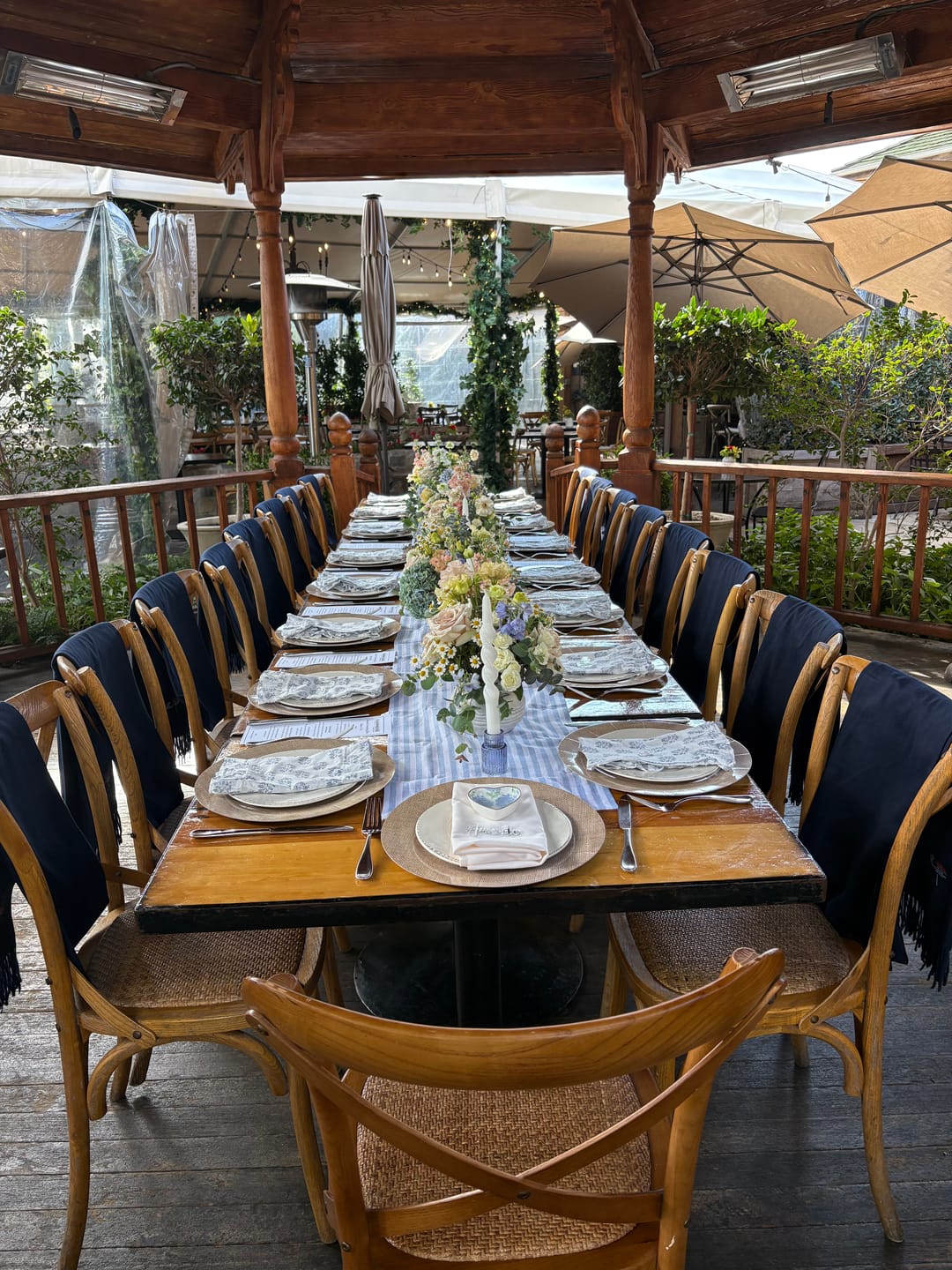 Customer photo review of Amalfi Stripe Table Runner