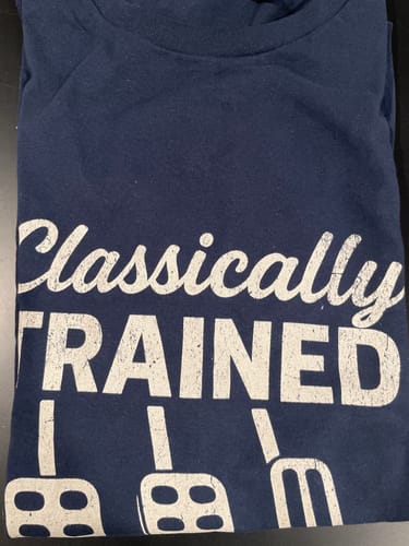 Customer photo review of Classically Trained T-Shirt