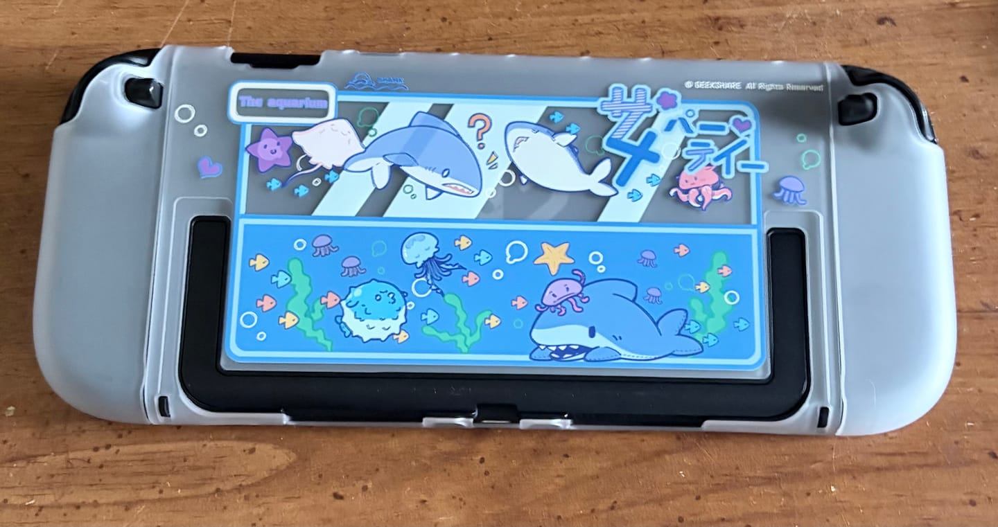 Customer photo review of GeekShare Shark Party Series for switch 2