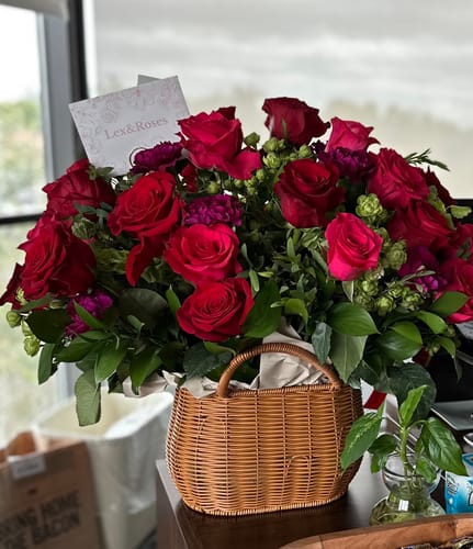Customer photo review of B Basket - Red & Hot