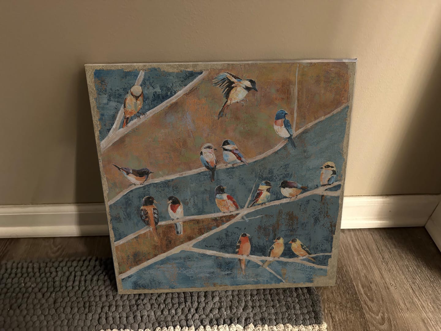 Customer photo review of Golden Harmony - Perched Birds Art #M3552