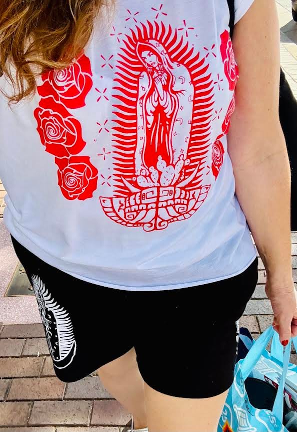 Customer photo review of Guadalupana Flowy Muscle Tank