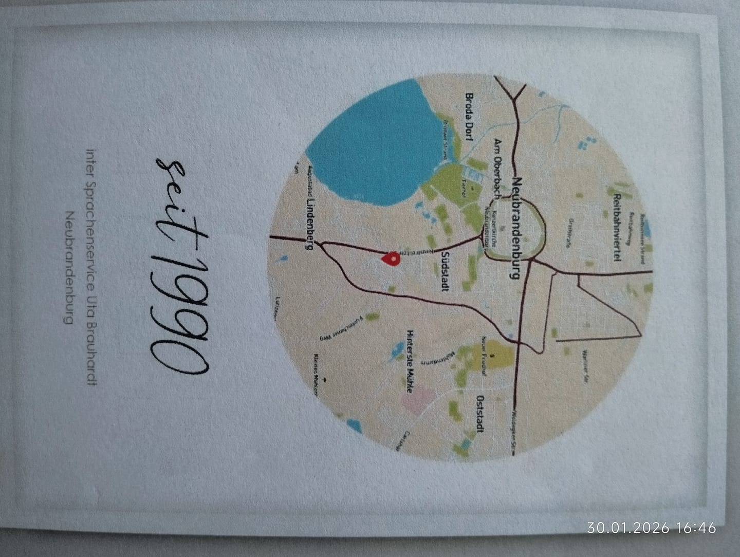 Customer photo review of Viel Erfolg - Geschenk zur Geschäftseröffnung - Personalisiertes Poster