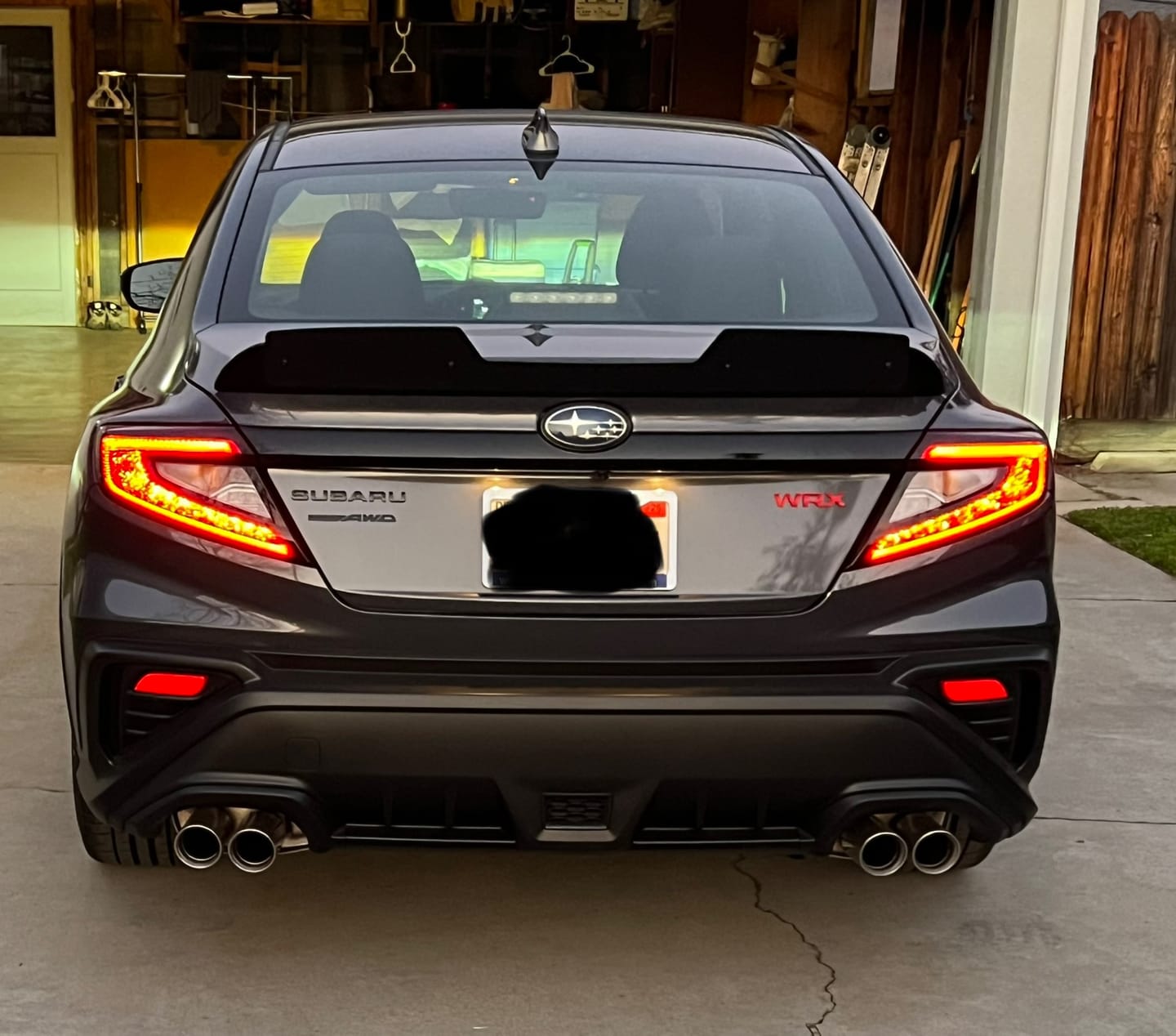 Customer photo review of 2022-Up Subaru WRX Deck Lid Trunk Wing Spoiler