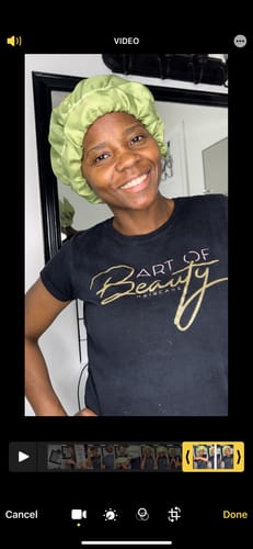 Customer photo review of Not Your Beauty Store Bonnet