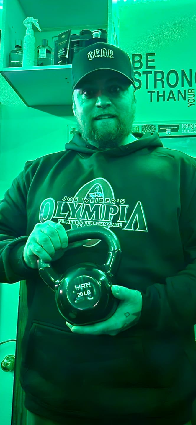 Customer photo review of Kettlebell en Vinyle Noir
