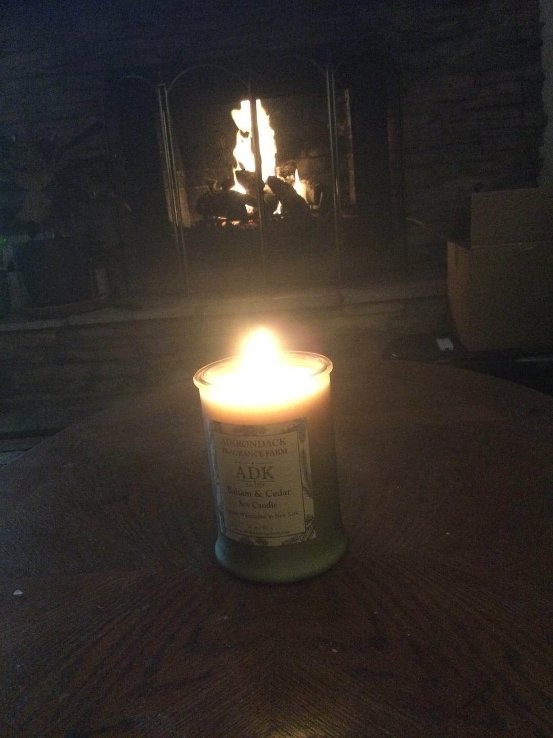 Customer photo review of Balsam & Cedar Candle