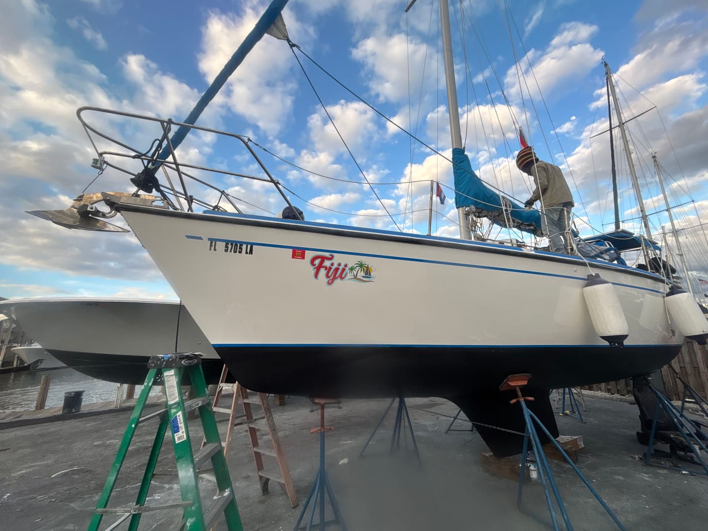 Customer photo review of Boat Logo Decal
