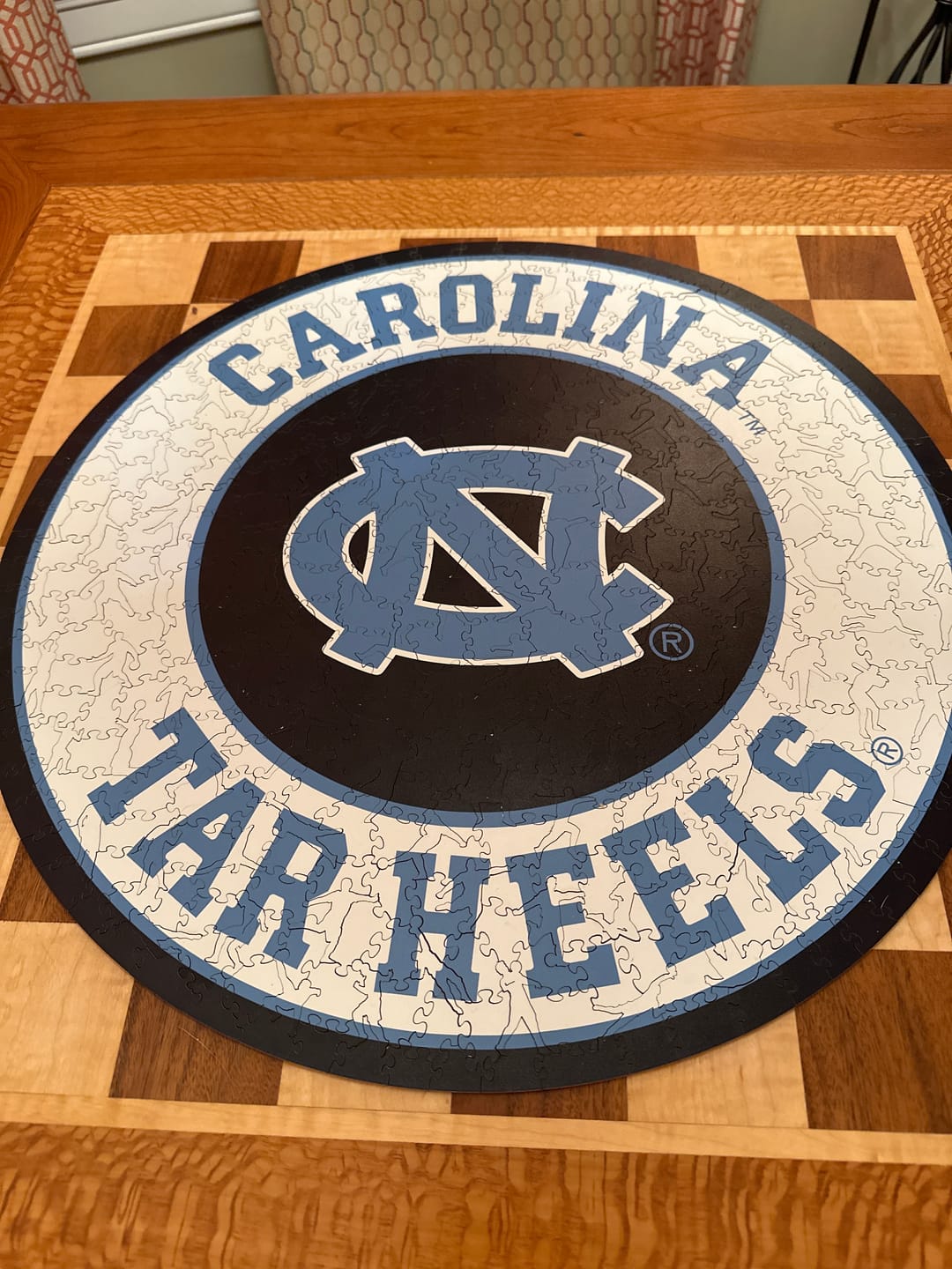 Customer photo review of University of North Carolina - Wooden Puzzle