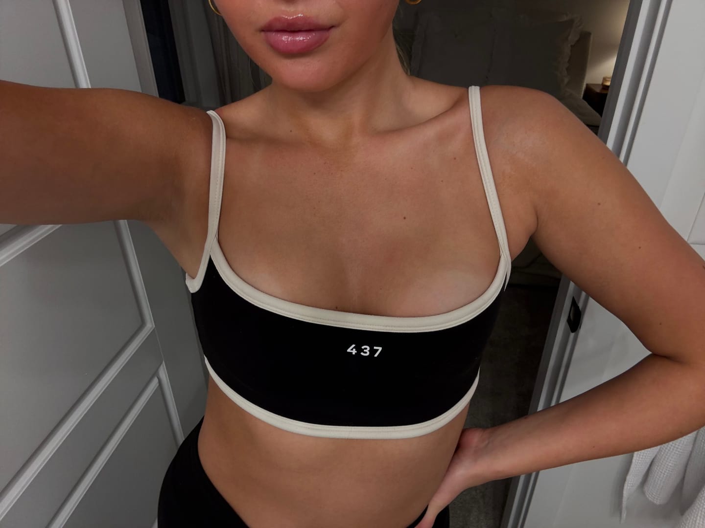 Customer photo review of The Micro Bra / Black-Cream
