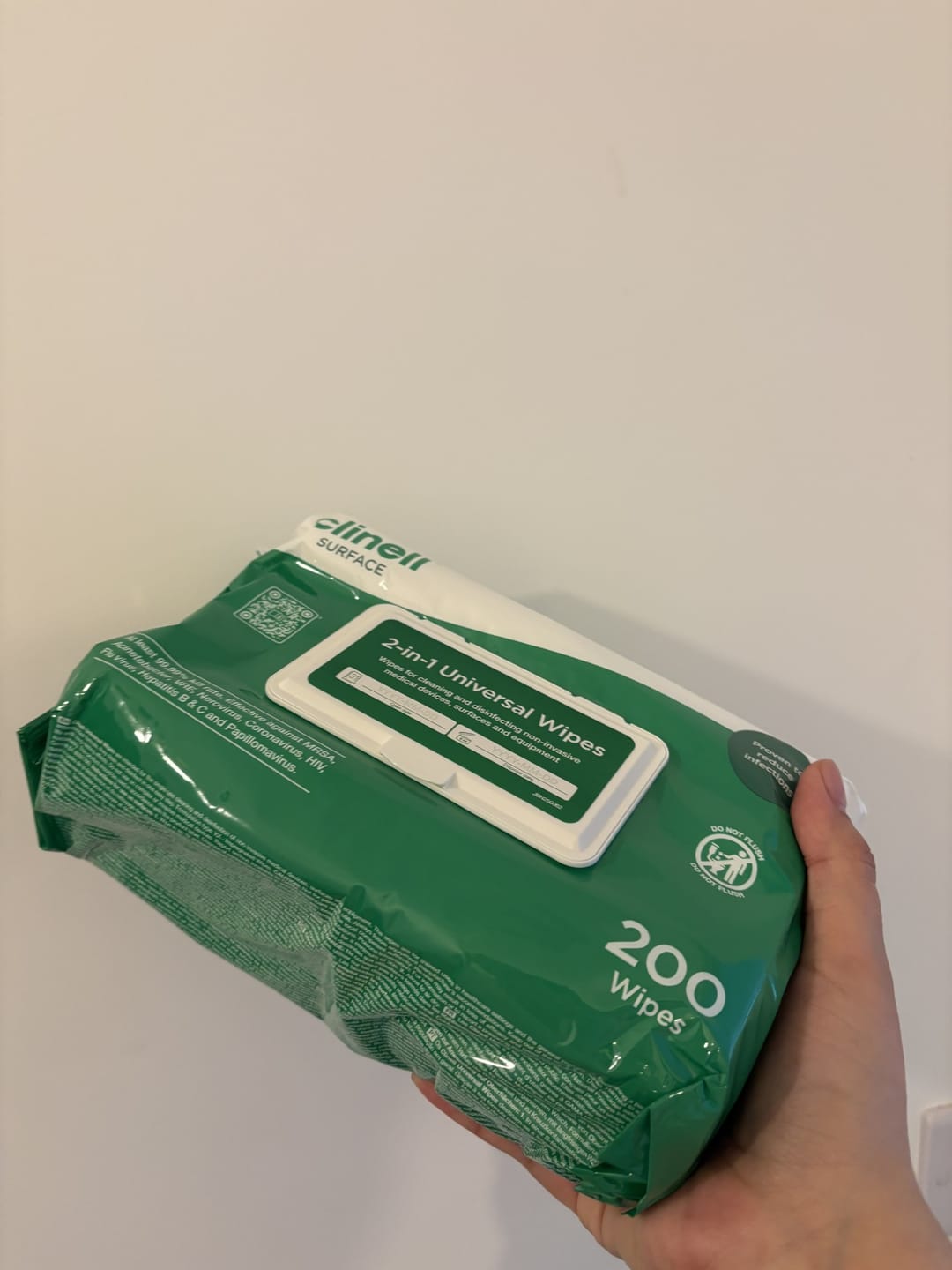 Customer photo review of Clinell Universal Wipes CW200