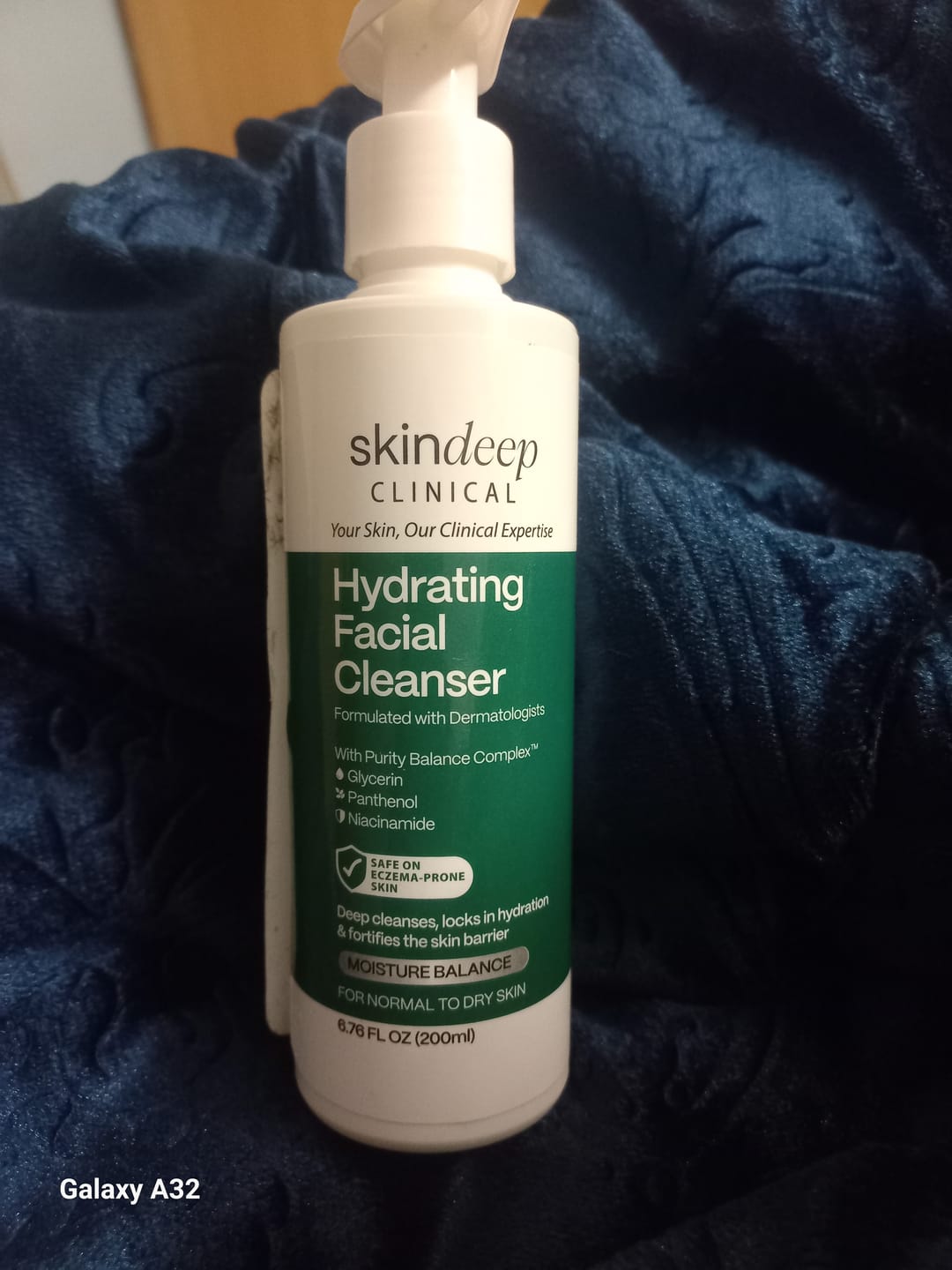 Customer photo review of Hydrating Facial Cleanser