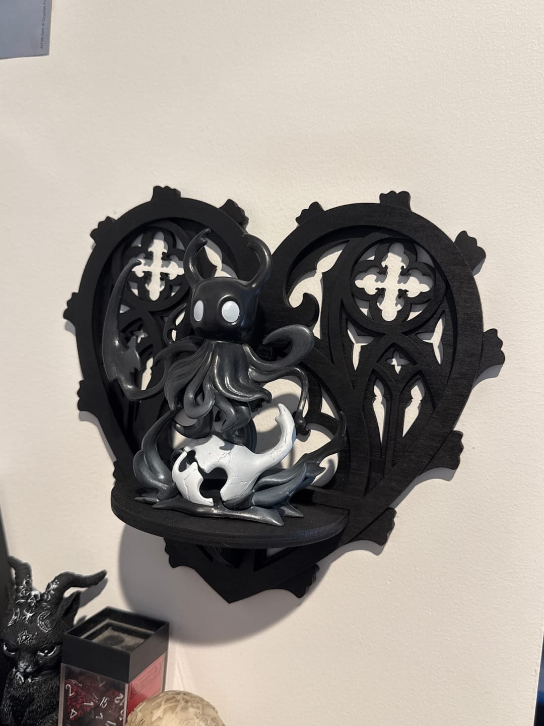Customer photo review of Dark Heart Gothic Cathedral Wall Shelf