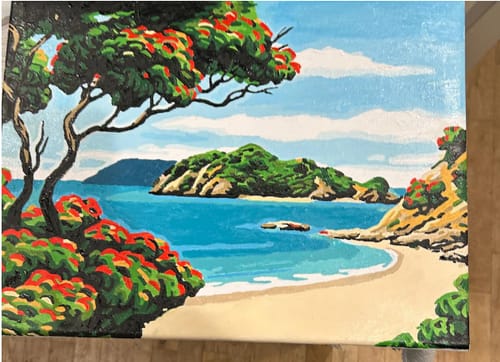 Customer photo review of Custom Landscape Paint By Numbers