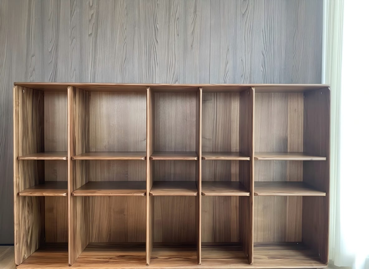Customer photo review of Plato Solid Wood Bookcase | Sideboard