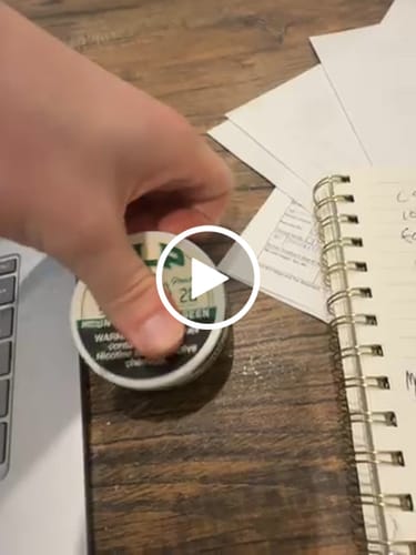 Customer video review of Mountain Wintergreen Nicotine Pouches