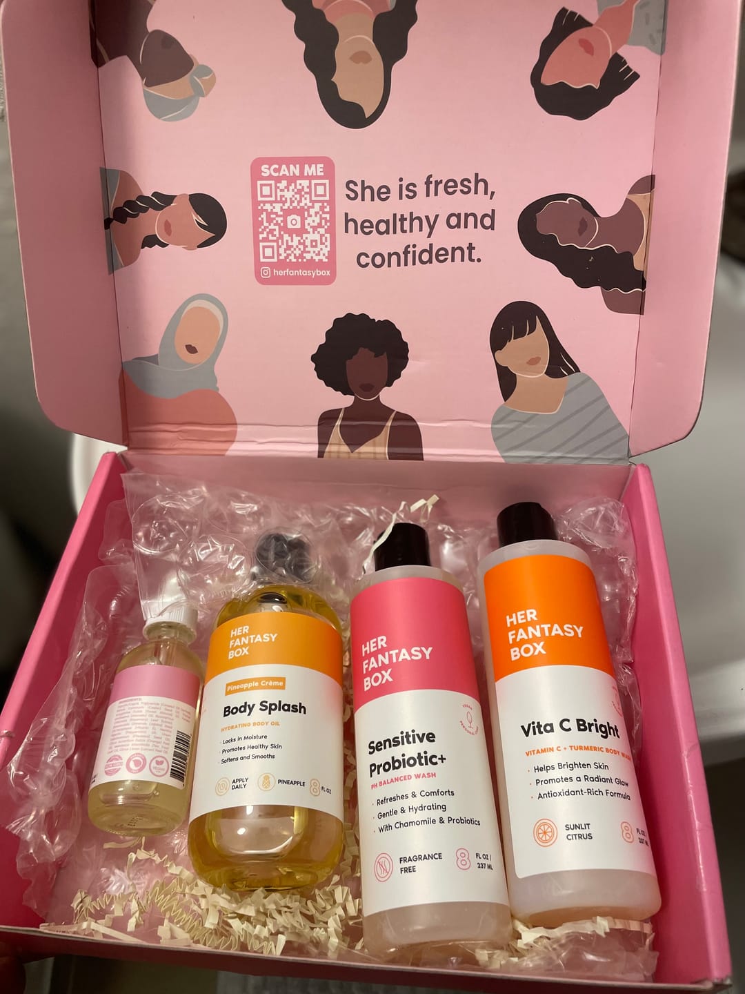 Customer photo review of Bright & Even Skin Kit