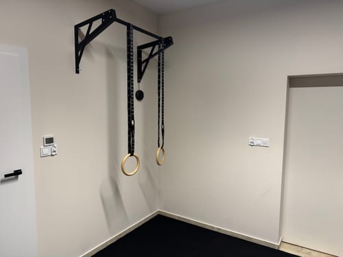 Customer photo review of Wall Mounted Pull Up Bar