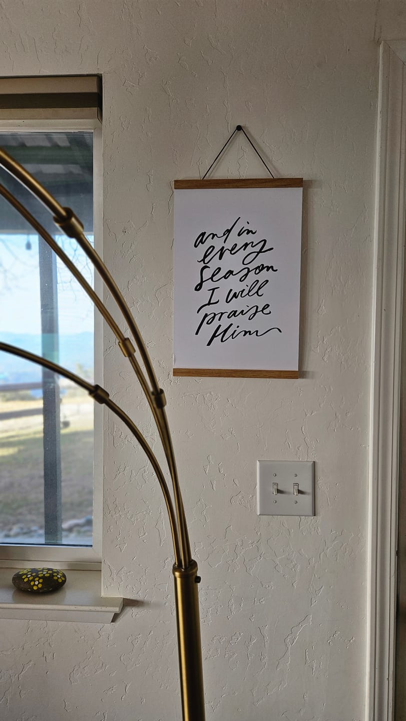 Customer photo review of 11x17 And In Every Season