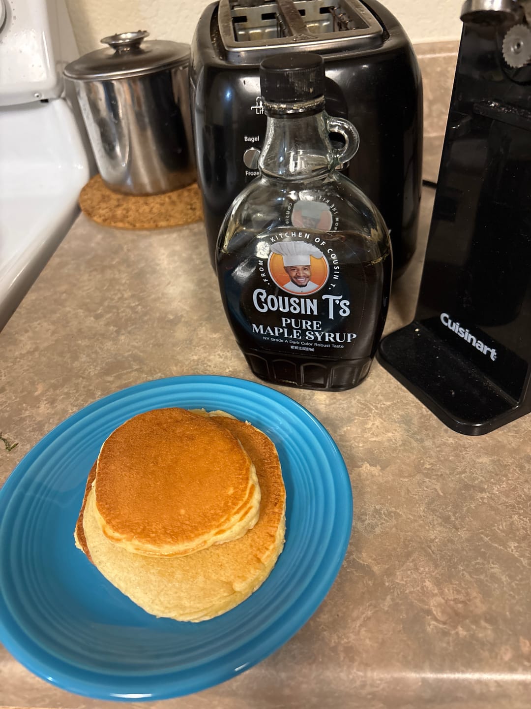 Customer photo review of Cousin T's Pure Maple Syrup