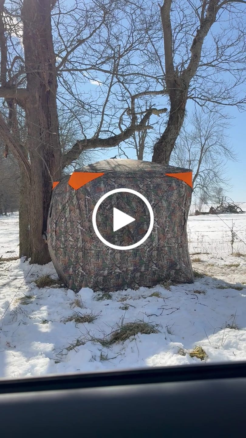 Customer video review of Tidewe Vis360 See-Through Ground Blind for Deer/ Turkey Hunting (3-4 Person)