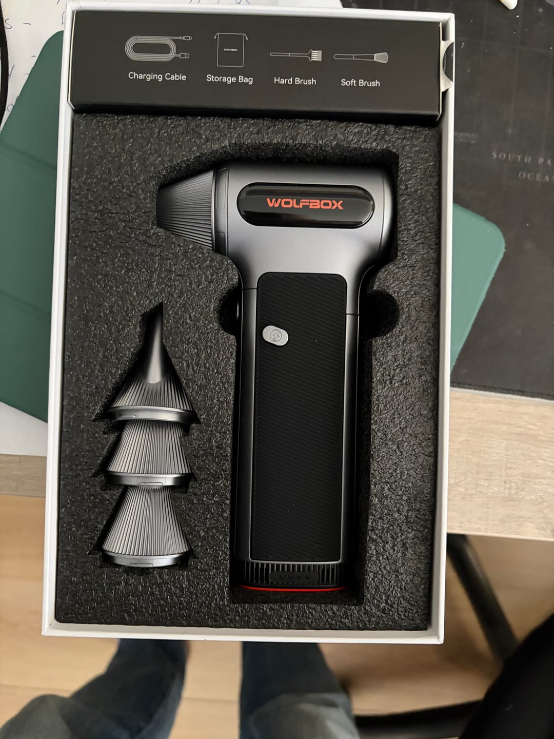 Customer photo review of WOLFBOX MF200 Compressed Air Duster with Swappable Battery Cartridge