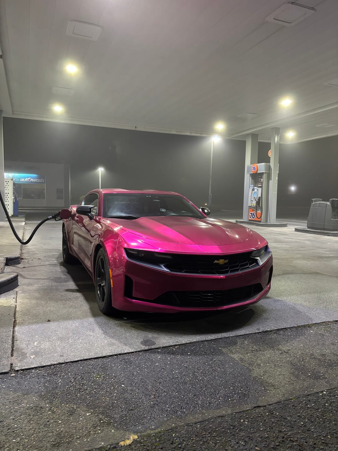 Customer photo review of Glossy Metallic Rubellite Purple Vinyl Wrap