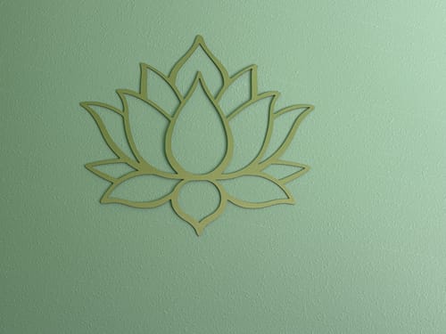 Customer photo review of Lotus Flower - Metal Wall Art