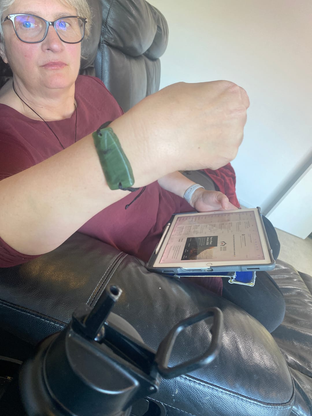 Customer photo review of Greenstone Bracelet