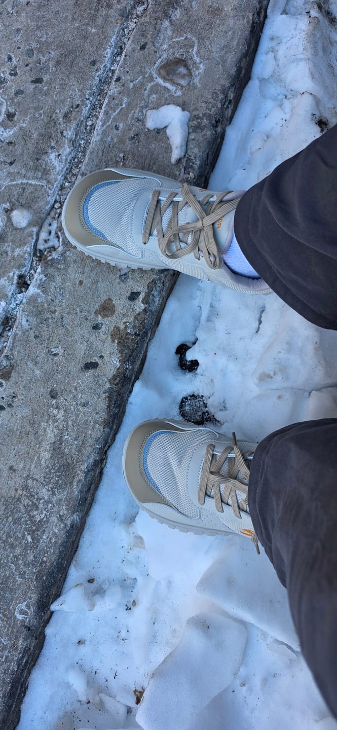 Customer photo review of Vale - Wide Toe Sneakers