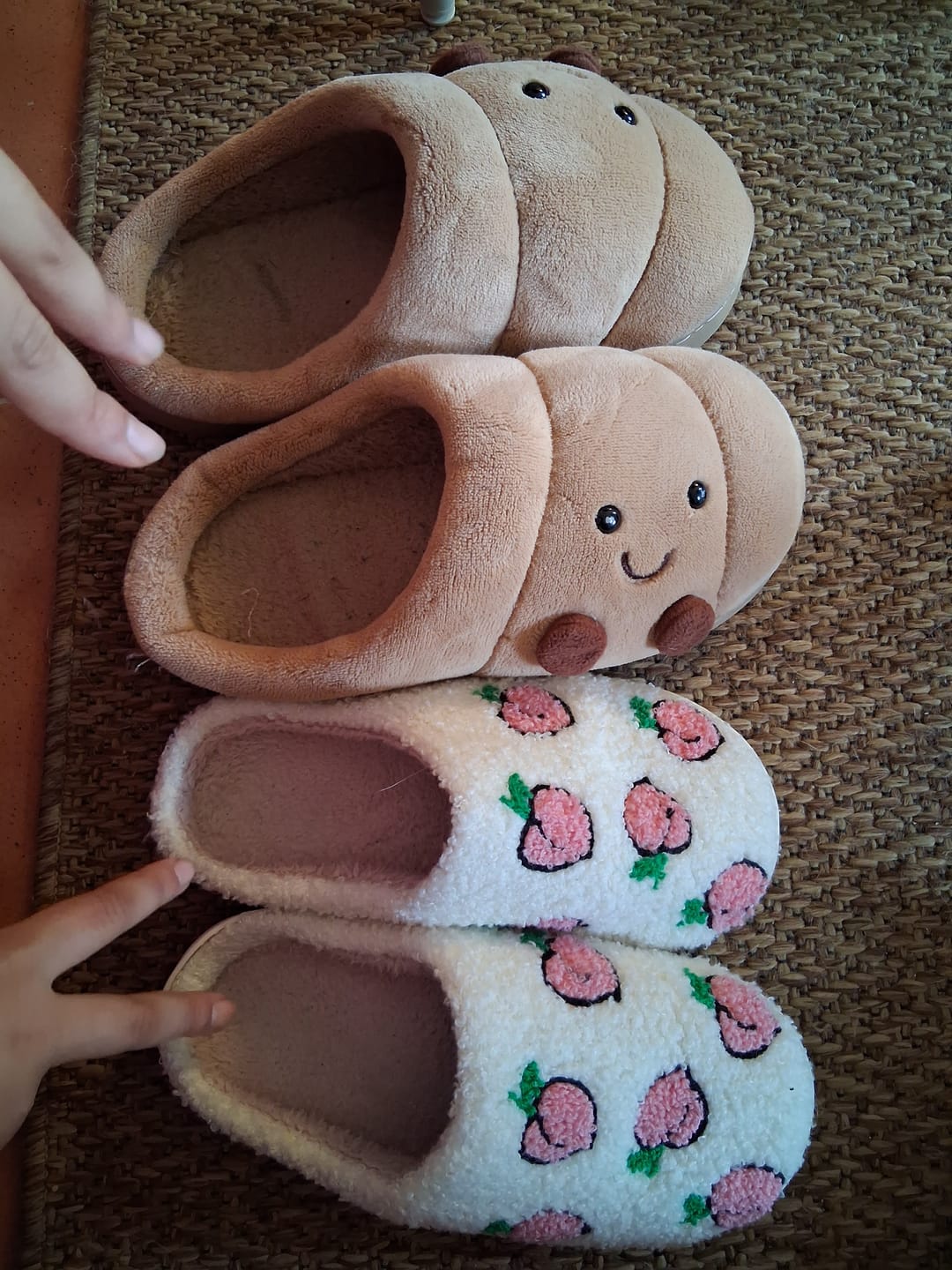 Customer photo review of Happy Croissant Slippers
