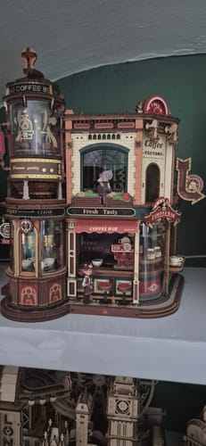 Customer photo review of Dreamy Coffee Factory 3D Wooden Puzzle